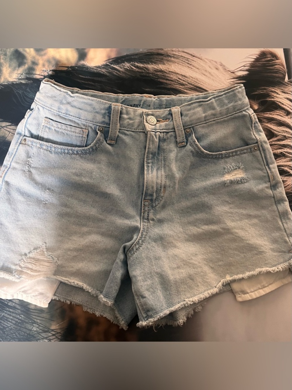 Old Navy Light Wash Denim Cutoff Shorts